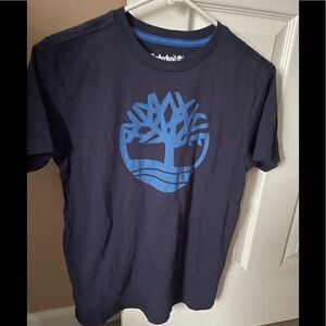 Timberland tee shirt - navy blue size 14/16 youth large